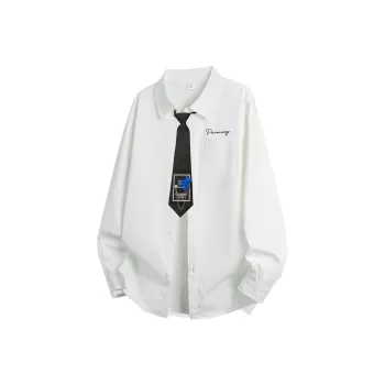 PEIMENG Shirts Unisex White