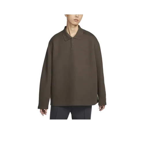 Nike Tech Fleece Reimagined Polo Shirt Men's Baroque Brown