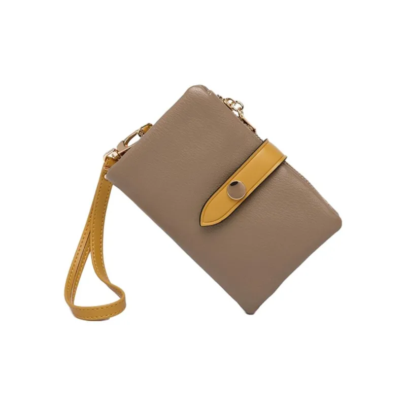 Tong Tong Rabbit Leather Wallet Women's Black/Red/Earth Yellow/Pink/Yellow Green/Khaki/Light Blue/White-6