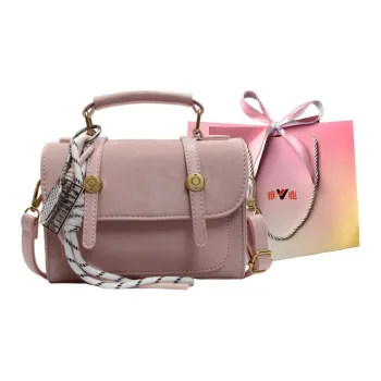 Yalu PU Shoulder Bag, Crossbody Bag, Handbag Women's Ecru/Pink/Black/Khaki