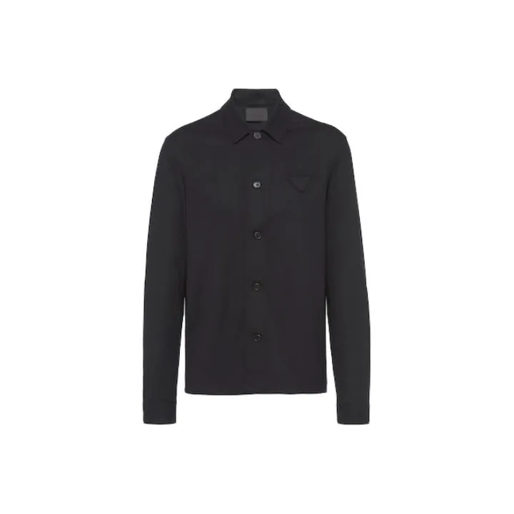 PRADA Triangle logo Wool blend Shirt-0