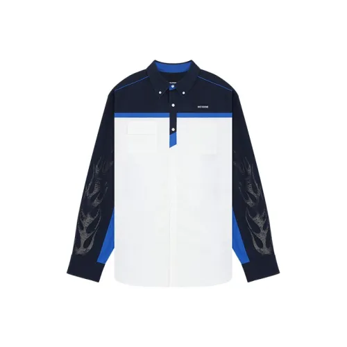WE11DONE Shirts Men Blue