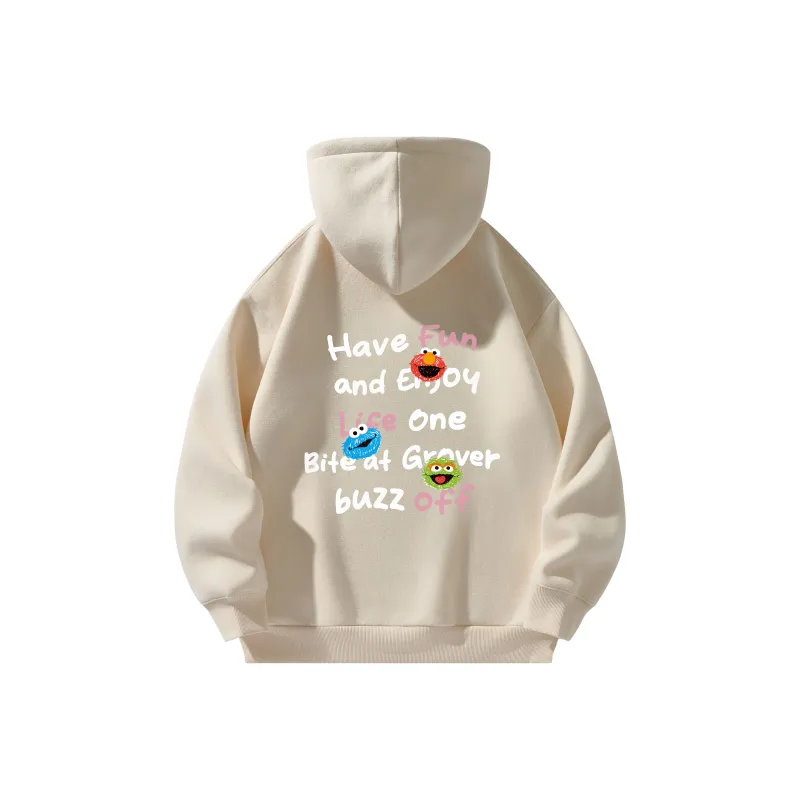 SESAME STREET Sweatshirt Thickened And Fleece Lined Unisex-7