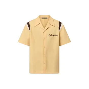 LOUIS VUITTON By Tyler The Creator Embroidered Short Sleeved Cotton Bowling Shirt
