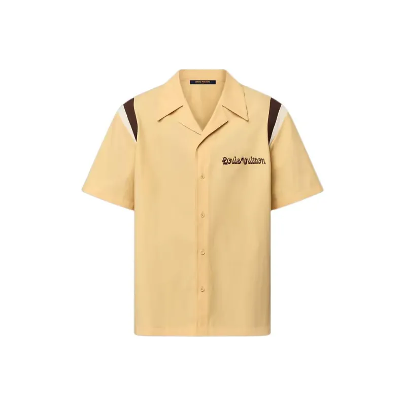 LOUIS VUITTON By Tyler The Creator Embroidered Short Sleeved Cotton Bowling Shirt-0