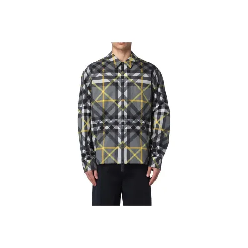 Burberry Shirts Men Gray