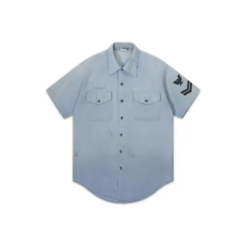 Alpha Industries Vintage Capsule Collection Shirts Men Blue
