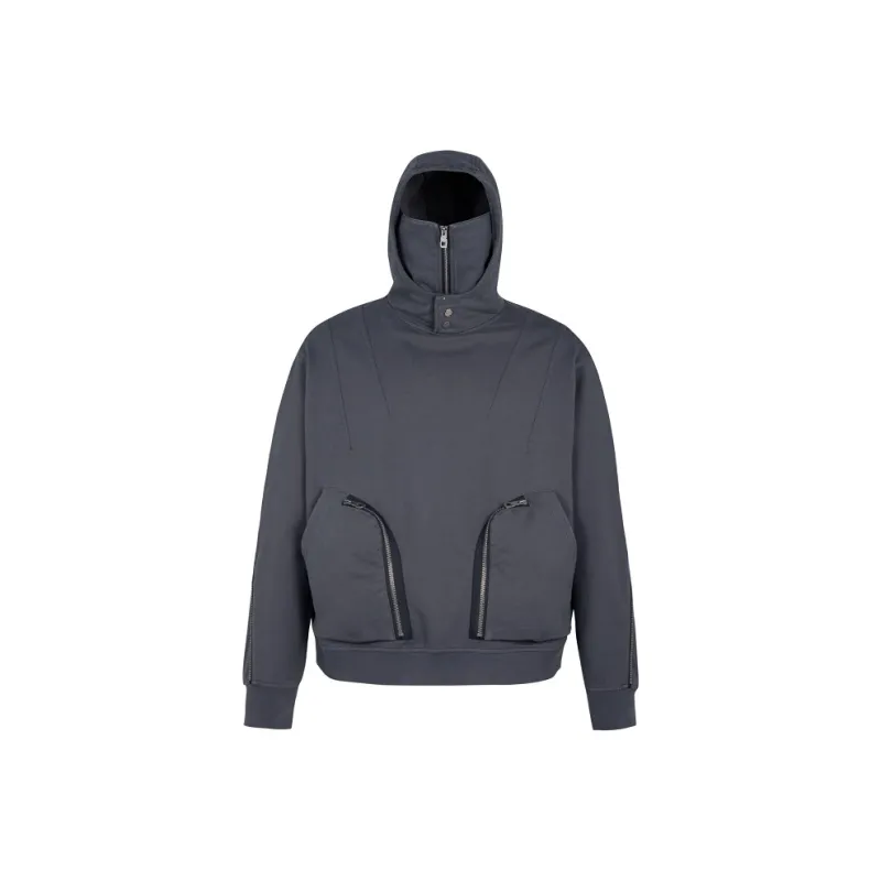 Merge Lab. Sweatshirt Unisex Detachable Face Mask-0
