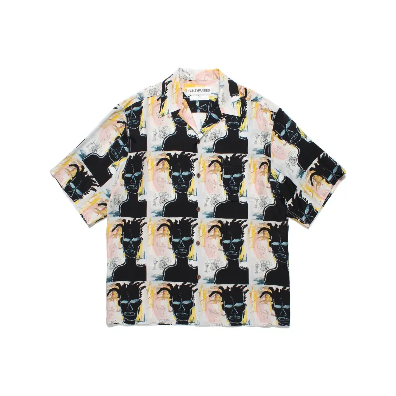 Jean michel Basquiat X WACKO MARIA Jean Michel Basquiat Co brand Shirts Unisex Multicolor-0