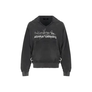 TERRA INCOGNITA Sweatshirt Unisex Washed Black