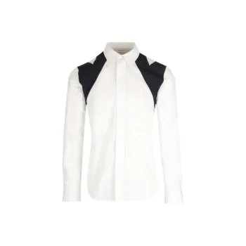Alexander McQueen Cut Out Harness Buttoned Shirt