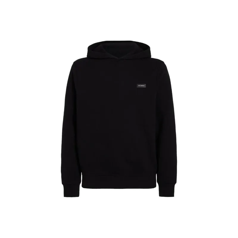 KARL LAGERFELD / Karl Lagerfeld Jeans Logo-patch Organic Cotton Hoodie-0