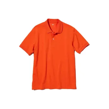 UNIQLO Polo Shirt Unisex Bright Orange