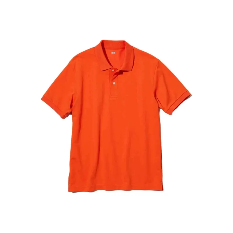 UNIQLO Polo Shirt Unisex Bright Orange-0