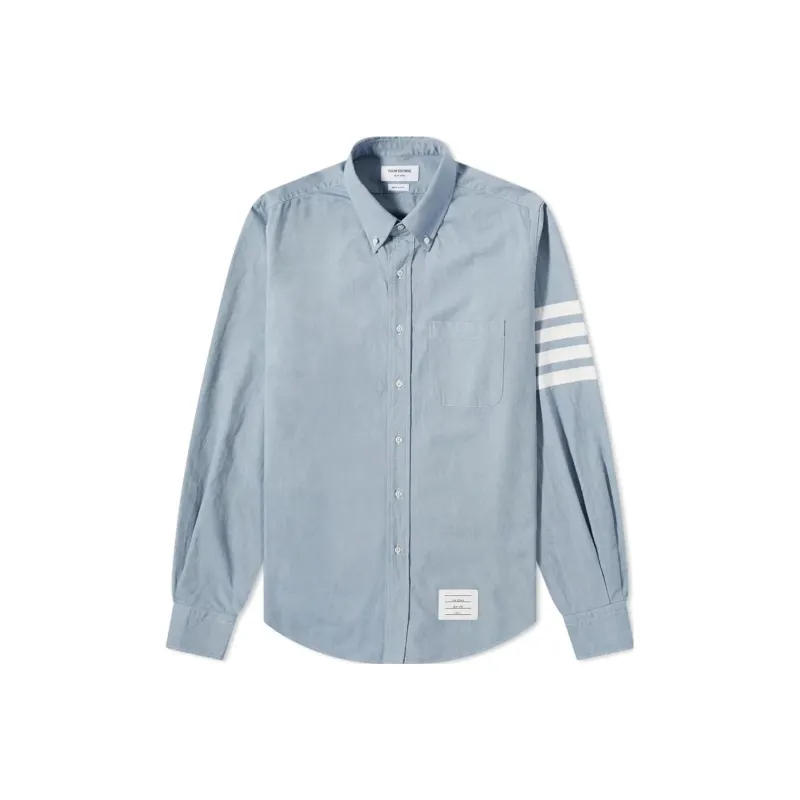 THOM BROWNE 4 Bar Button down Shirt-0