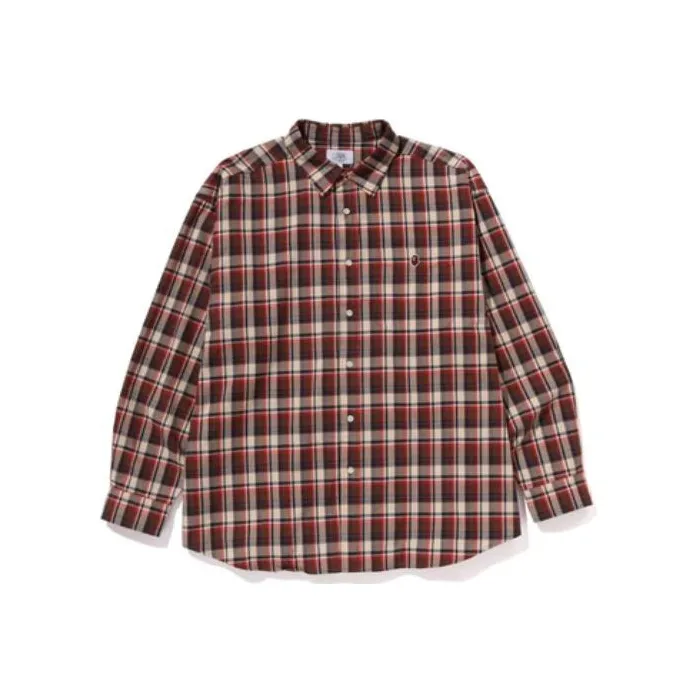 Bape Mini Bape Check Loose Fit Shirt-1
