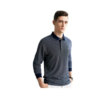 FIRS Long Sleeved POLO Men's Navy Blue