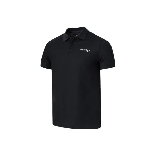 Saucony Polo Shirts Men Black