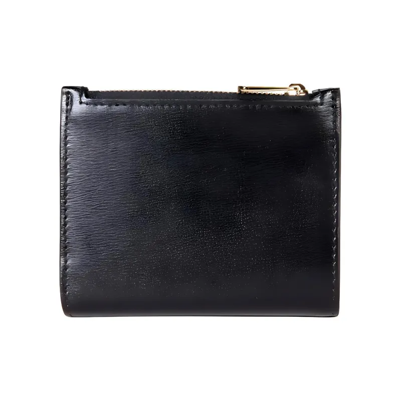 FERRAGAMO Leather Wallet Women's Black-3