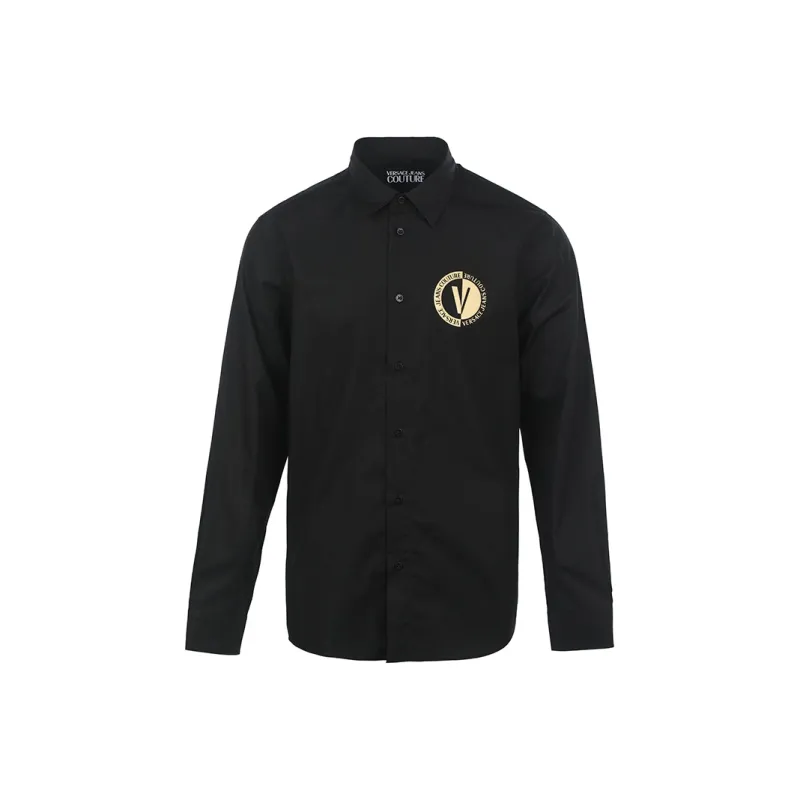 VERSACE JEANS COUTURE Shirts Men Black-0