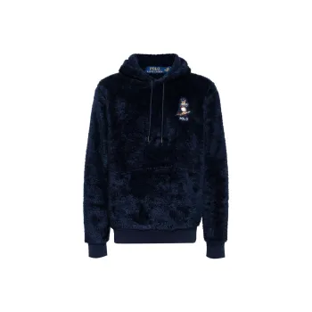 Polo Ralph Lauren Logo-appliqué Faux Fur Hoodie