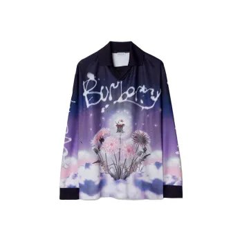 Burberry Dandelion Graphic Printed Long Sleeved T Shirt
