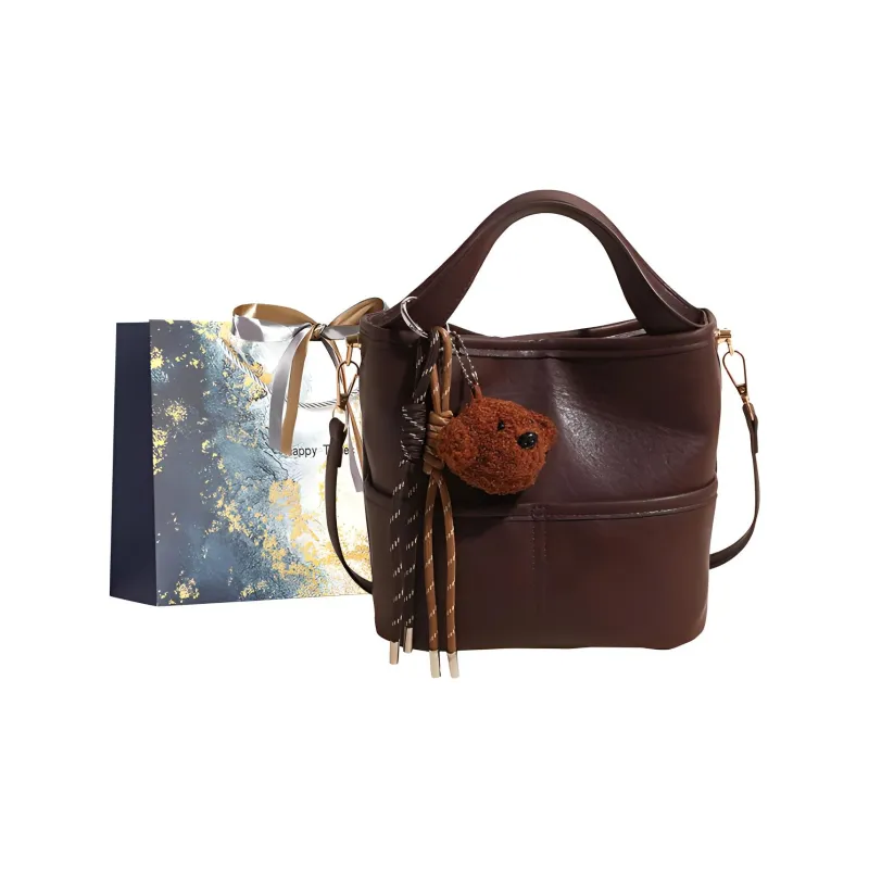 Iman's House PU Handbag Shoulder Bag Crossbody Bag Women's Brown/Coffee/Black-5