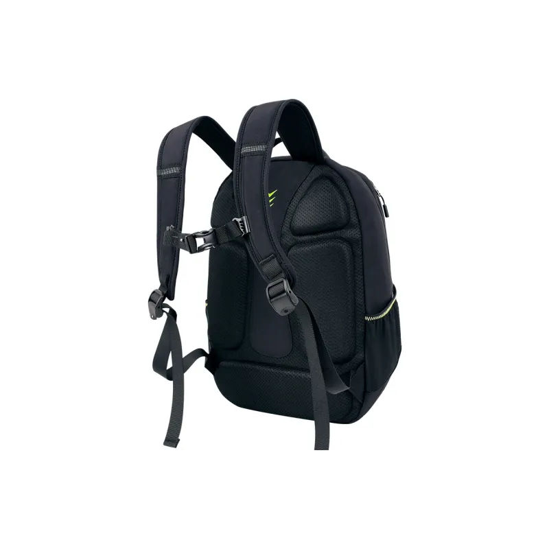 YOME Polyester Backpack Regular Unisex Ink Black/Lithospermum Pink/Light Coffee/Cloisonne Blue-4