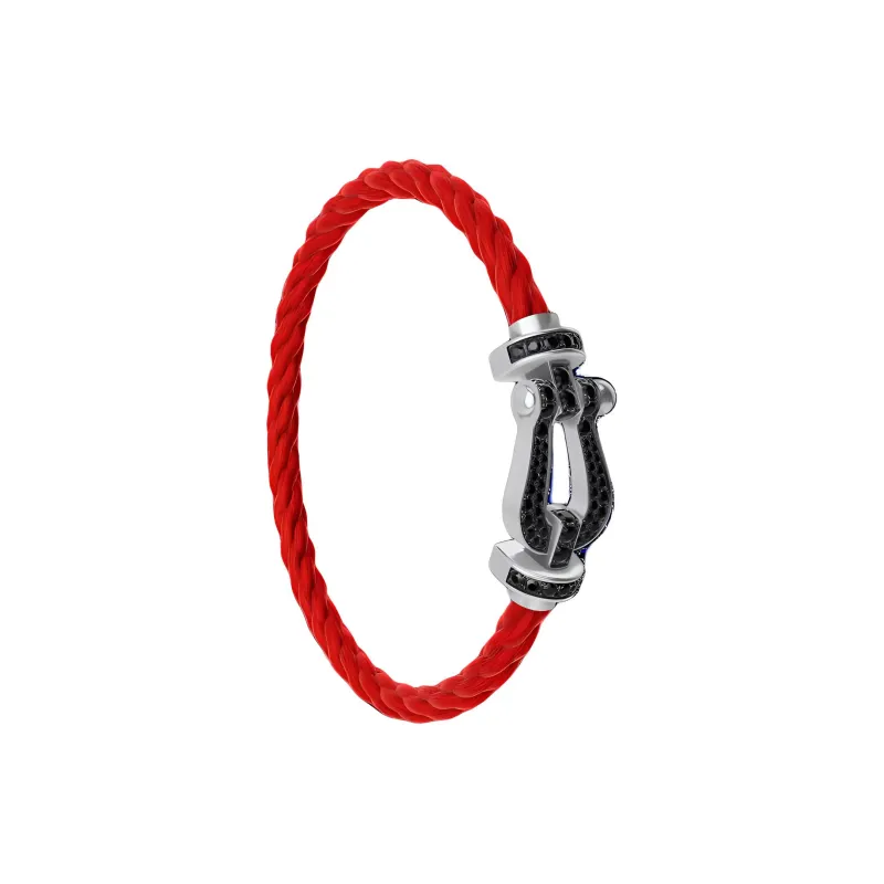 FRED 18K White Gold Bracelets Men's Red-1