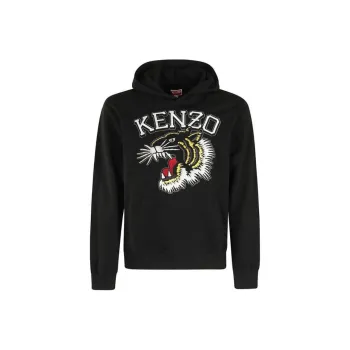 KENZO Tiger Embroidered Kangaroo Pocketed Hoodie