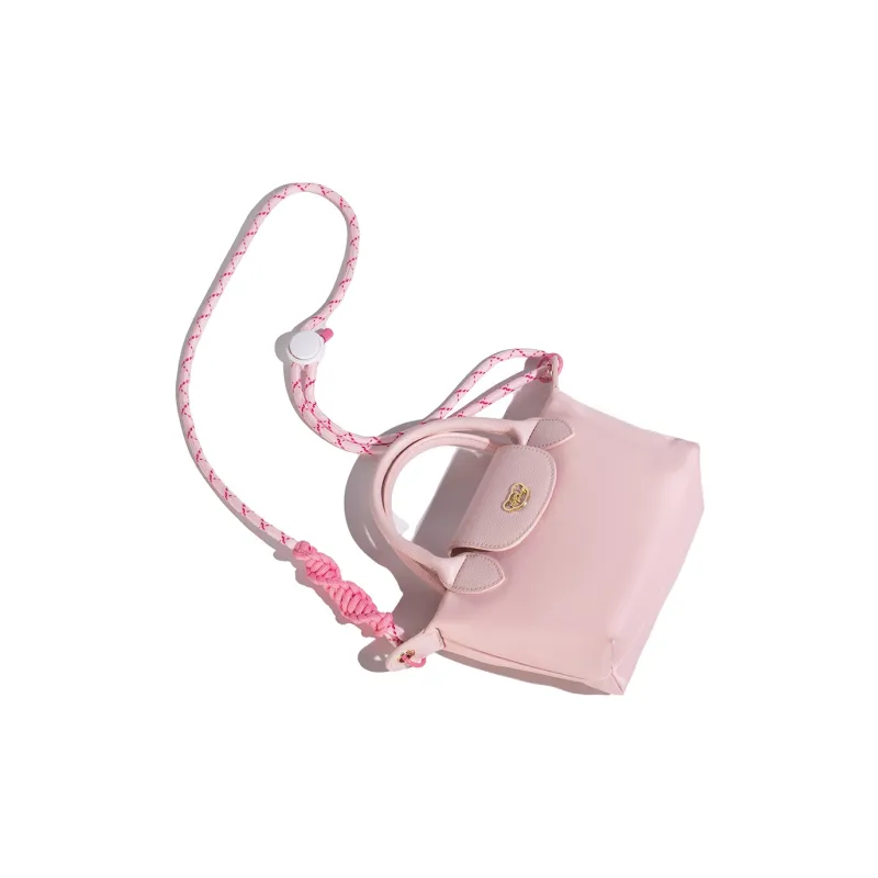 NOISY TEDDY Nylon Dumpling Bag Handbag Regular Women's Pink/Blue/Rose Red/Purple-4