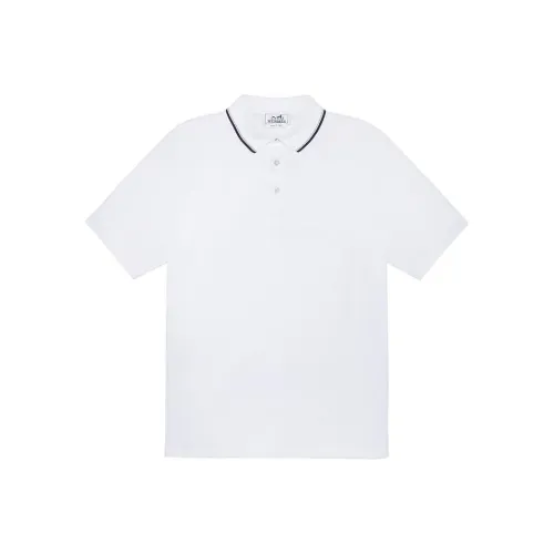 HERMES SS23 Polo Shirt Men's White