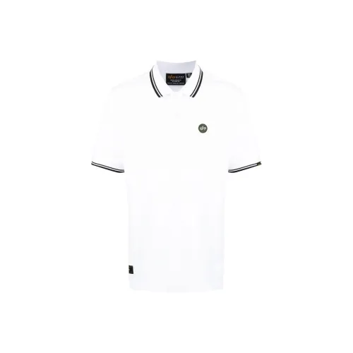 Alpha Industries Polo Shirts Men White