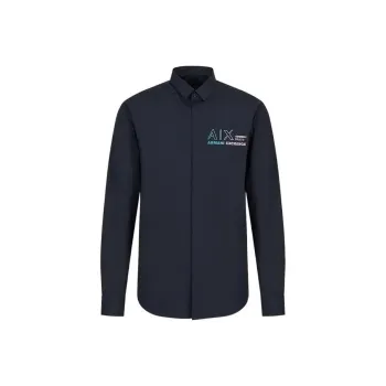 ARMANI EXCHANGEAE SS23 Shirt Men's Marine Blue