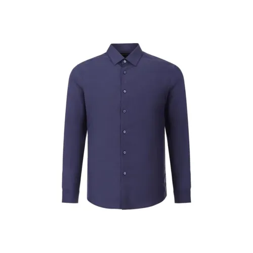 BRAUN BUFFEL Shirt Men's Dark Blue