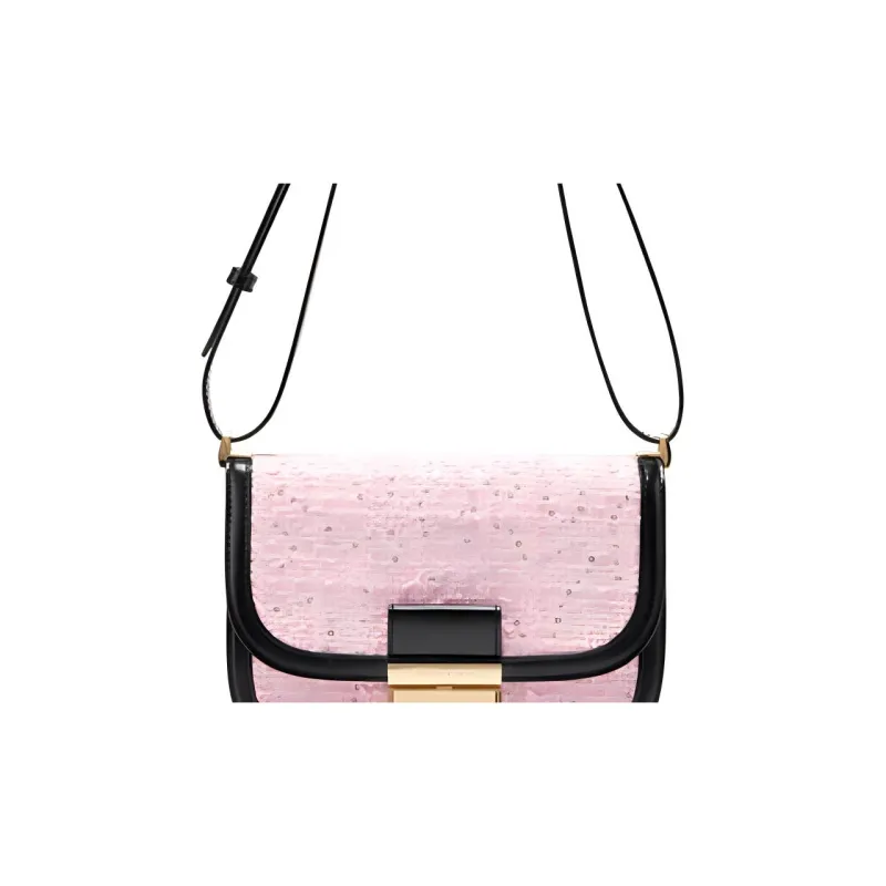 CHARLES&KEITH Tweed Charles & Keith Bag Tofu Bag Shoulder Bag Small Size Women's Composite Color-4
