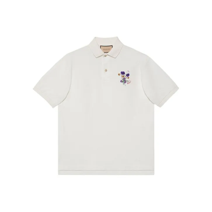 GUCCI Gucci Fw22 Tanabata Series Polo Shirt Men's White-0