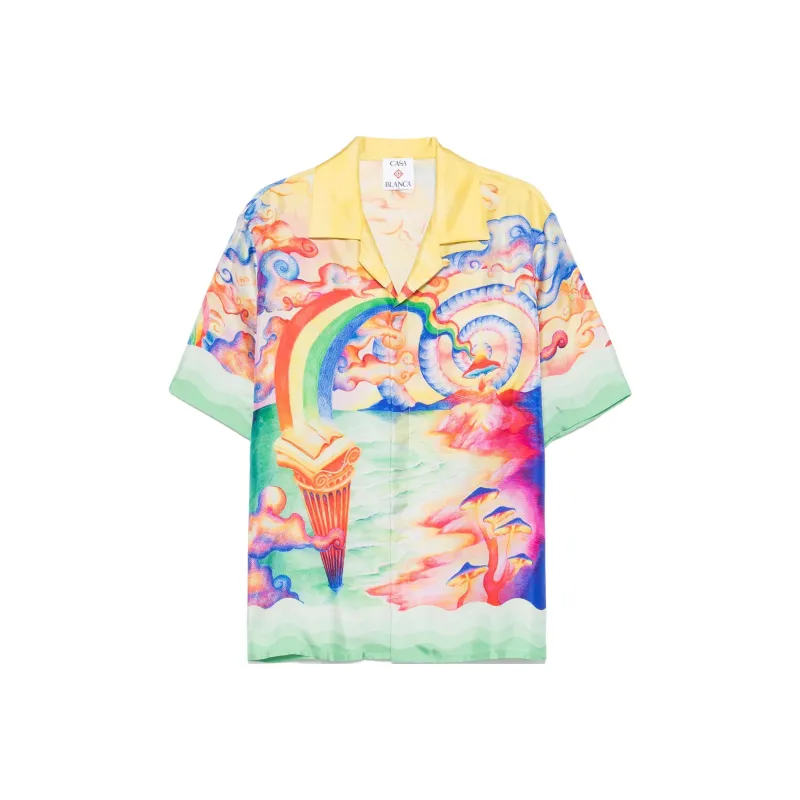 CASABLANCA Nature's Teacher Silk Shirt-0