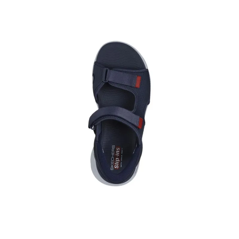 Skechers Go Walk Fle Beach Sandals Men's Blue-3