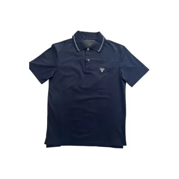 PRADA Polo Shirt Men's Navy Blue