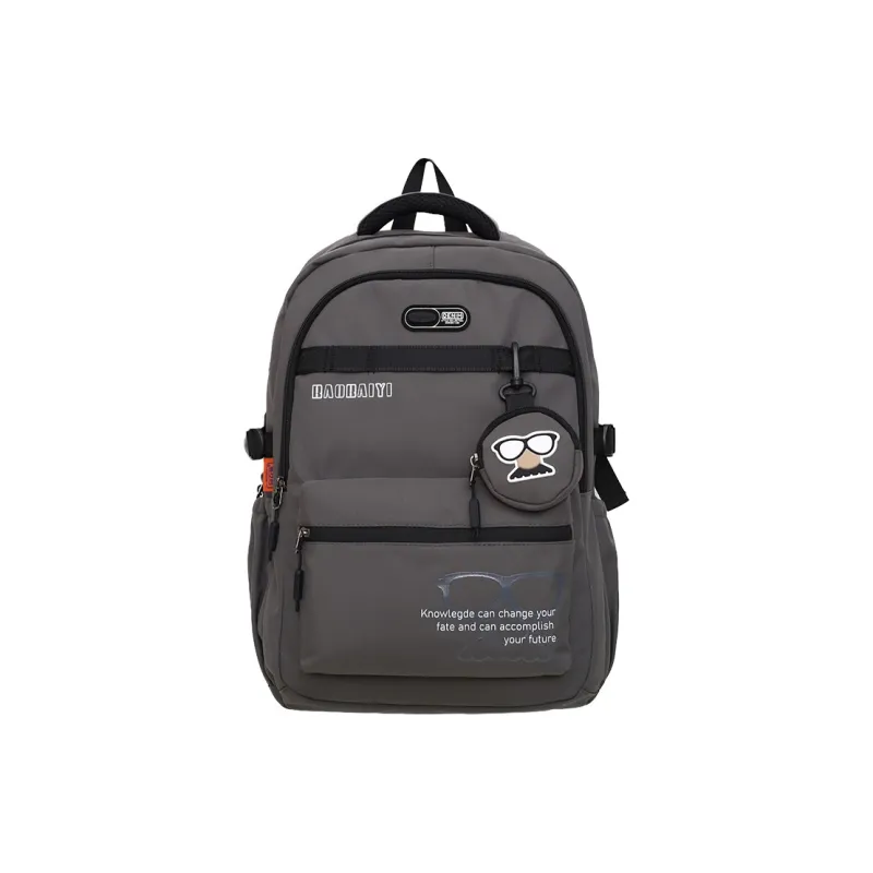 Single Warehouse Nylon Backpack Regular Unisex Gray/Black/Red/Khaki/Blue-18