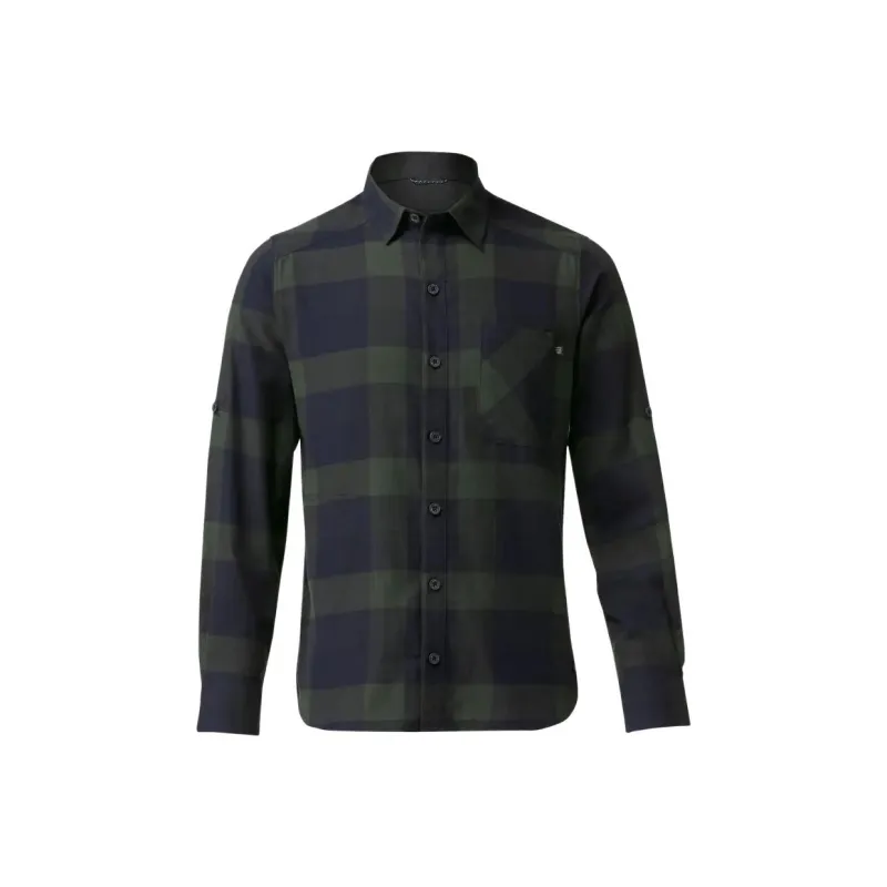 DECATHLON Shirt Men's Dark Green/Blue Black-0