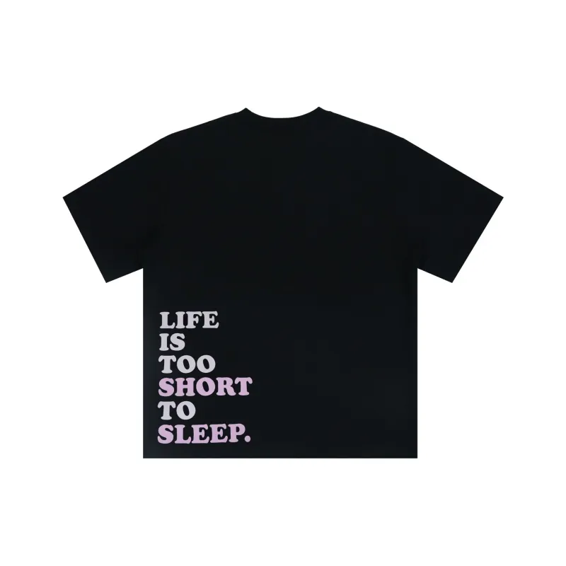 STAY UP LATE Short Sleeved T Shirts Unisex-5