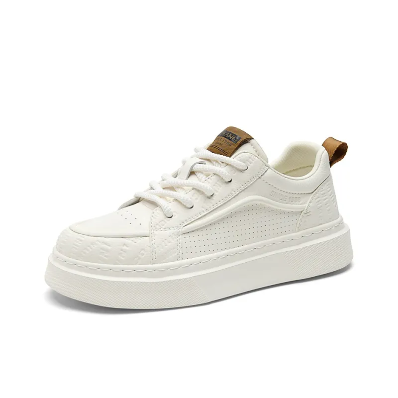 AOKANG Air Force One Series Skateboard Shoes Men Low Top Yellow, Brown, White-16