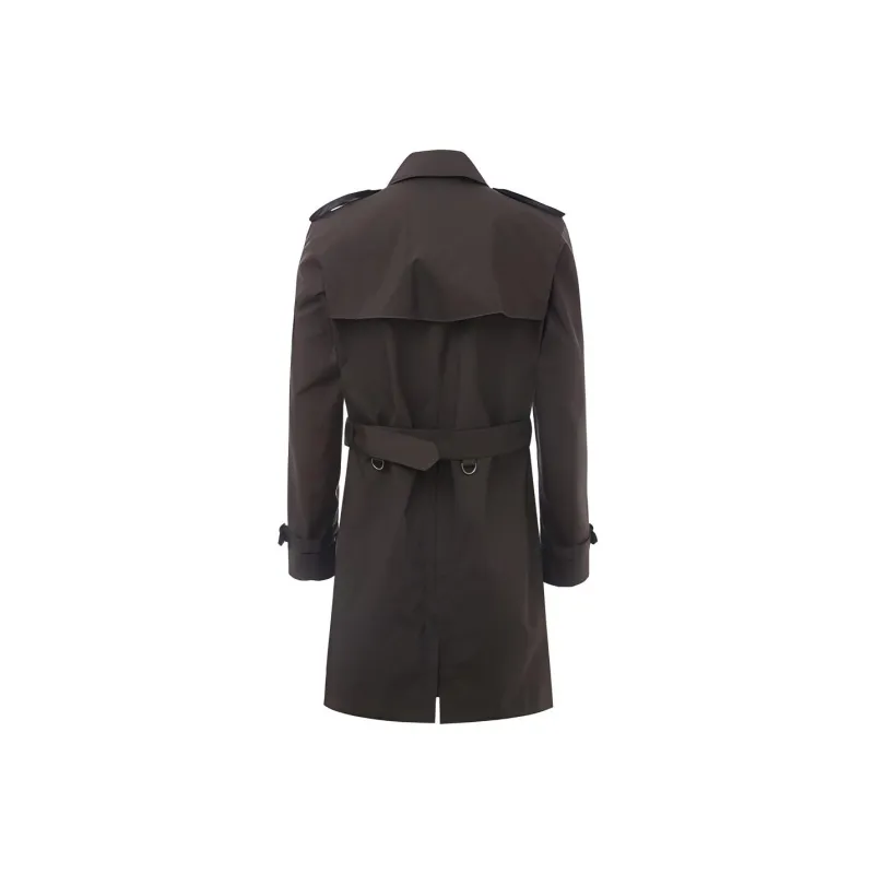 Burberry Trench Coats Men Black Gray Color-1