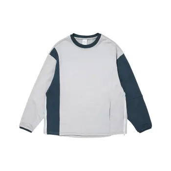 SET FUNS Spring And Fall Season Outdoor Style Sweatshirt Brand Logo Unisex Mud Gray
