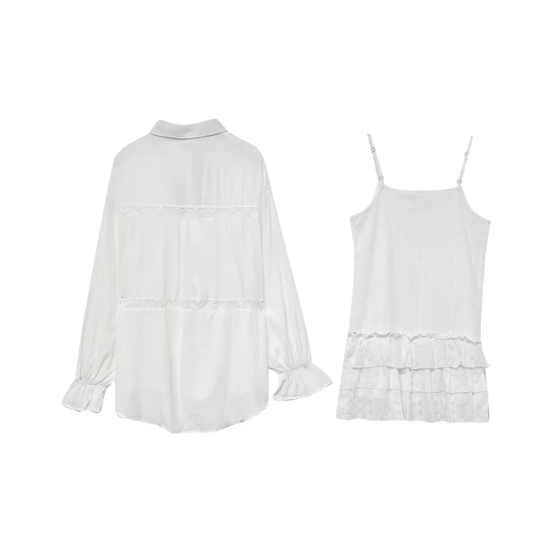 Icicofficial Skirt Set Women's White-1