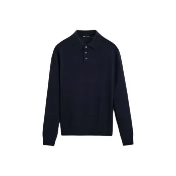ZARA Polo Shirt Men's Dark Blue