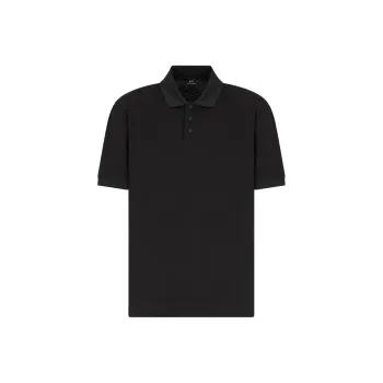 ARMANI EXCHANGEAE SS25 Polo Shirt Men's Black