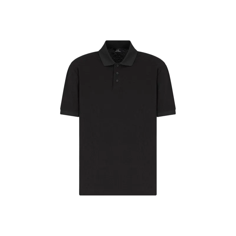 ARMANI EXCHANGEAE SS25 Polo Shirt Men's Black-0